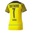 Camiseta de fútbol BVB Borussia Dortmund Jadon Sancho 7 Primera Equipación 2021/22 - Mujer